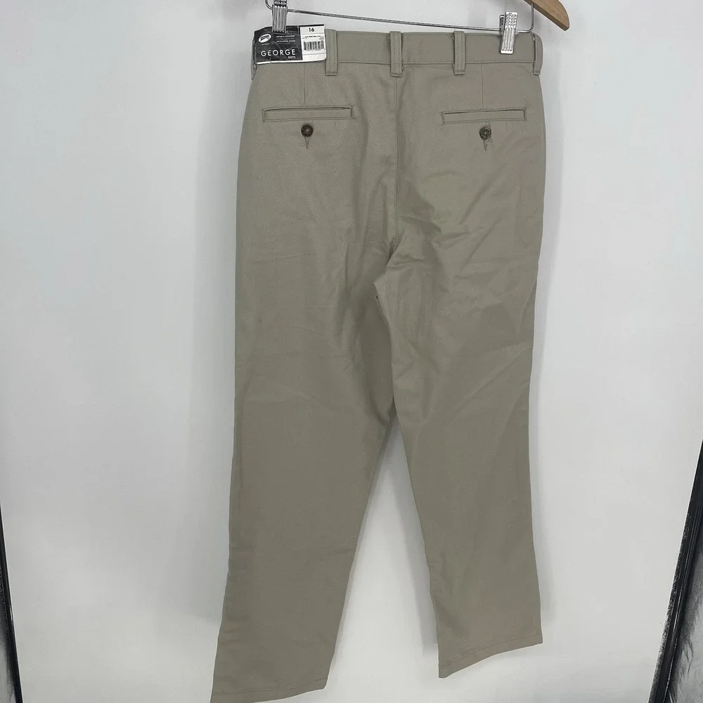 George Khaki‎ Boys Pants Size 16 Beige Q0032